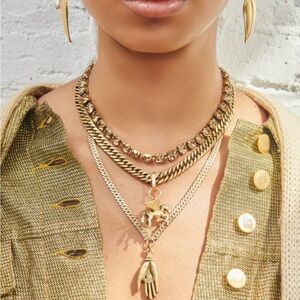Gold Layered Necklace Set